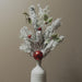 Signature HomeStyles Floral Picks & Stems Flocked Pine & Bell Stem