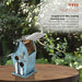 Signature HomeStyles Garden Decor Blue Wooden Birdhouse