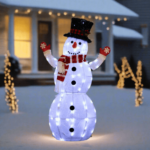 Signature HomeStyles Garden Decor Electric Lighted Outdoor Snowman