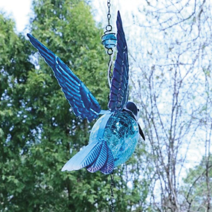 Signature HomeStyles Garden Decor- Solar Solar Hummingbird Hanger