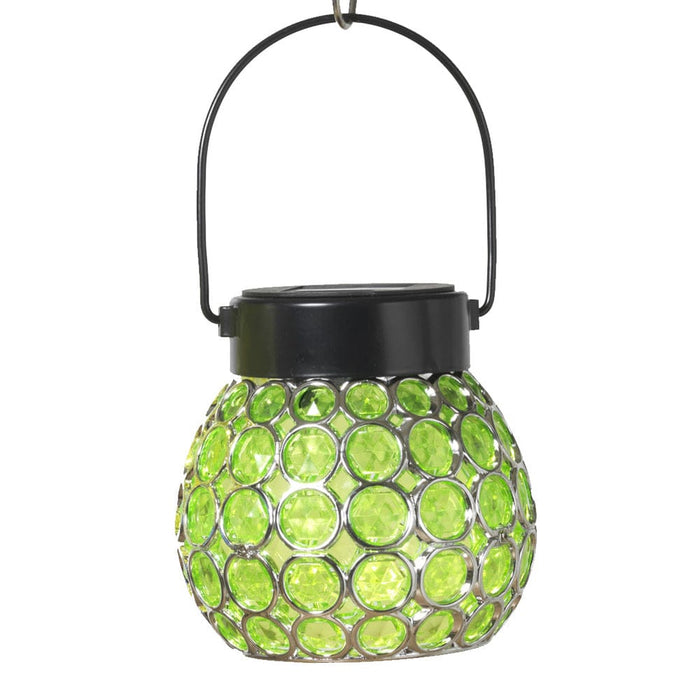 Signature HomeStyles Garden Decor- Solar Green Solar Jeweled Lantern