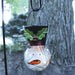 Signature HomeStyles Garden Decor- Solar Solar Lighted Crackle Glass Snowman w/Shephards Hook