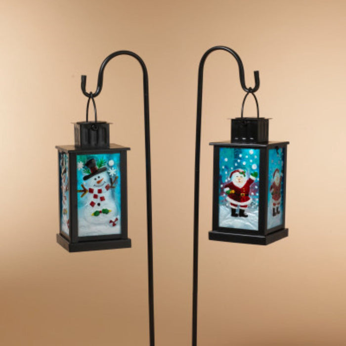 Signature HomeStyles Garden Decor- Solar Solar Lighted Metal Holiday Lantern w/Shephard Hook