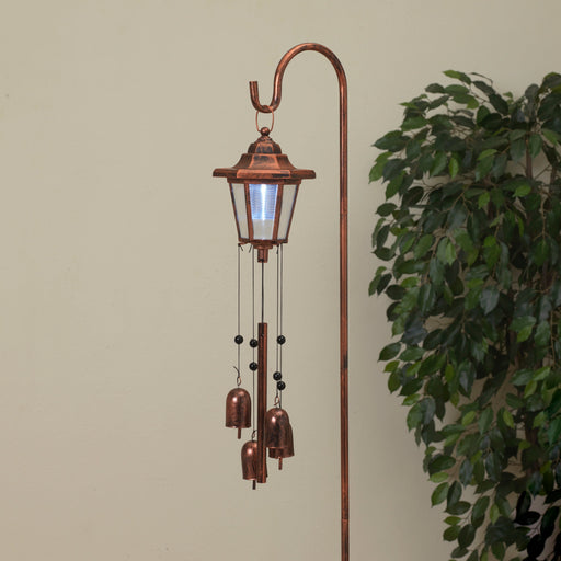 Signature HomeStyles Garden Decor- Solar Solar Metal Hanging Lantern Chime