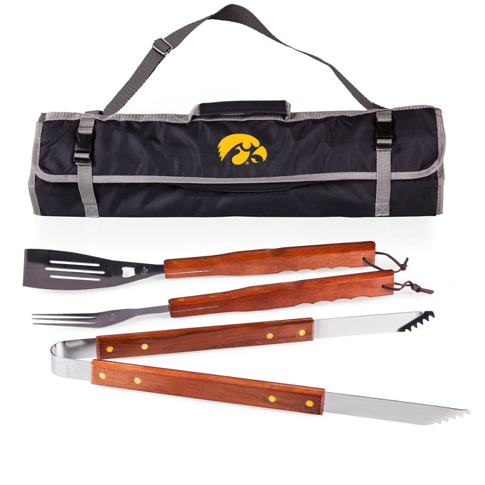 Signature HomeStyles Grill Sets University of Iowa NCAA 3-Piece BBQ Tote & Grill Set