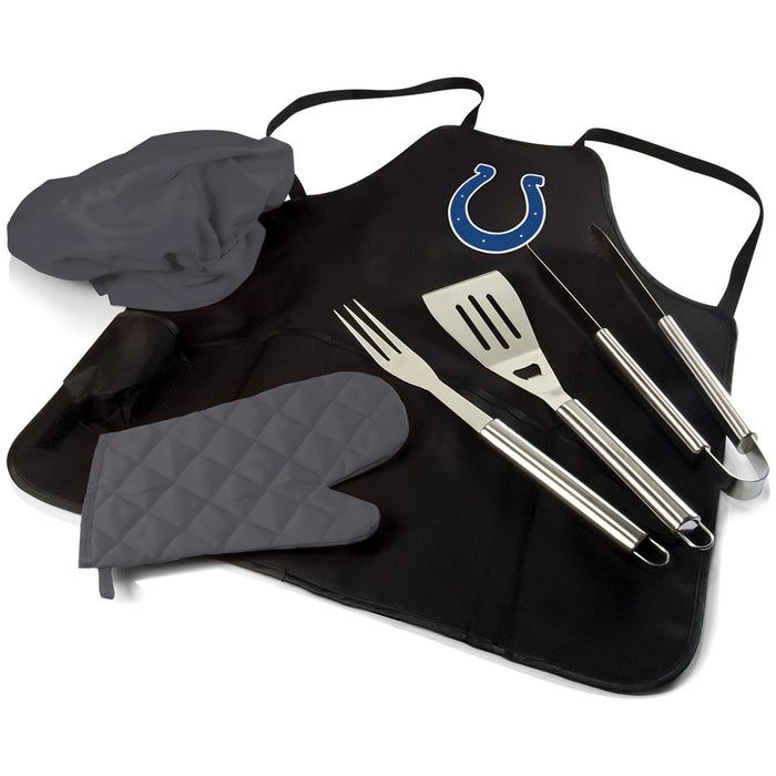 Signature HomeStyles Grill Sets Indianapolis Colts NFL BBQ Apron Tote Pro Grill Set