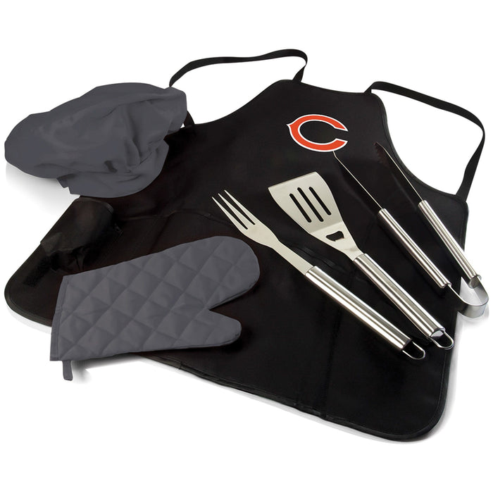 Signature HomeStyles Grill Sets Chicago Bears NFL BBQ Apron Tote Pro Grill Set