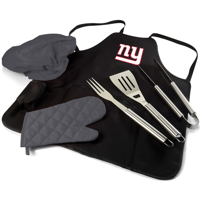 Signature HomeStyles Grill Sets New York Giants NFL BBQ Apron Tote Pro Grill Set