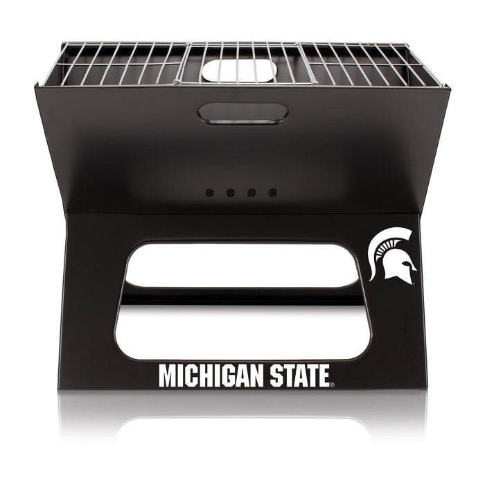 Signature HomeStyles Grills Michigan State University NCAA Portable Charcoal BBQ Grill