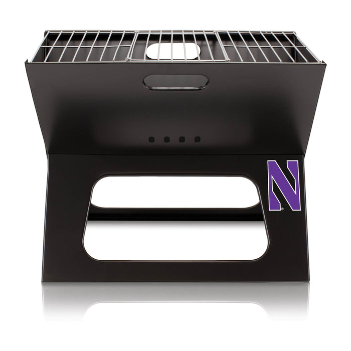 Signature HomeStyles Grills Northwestern University NCAA Portable Charcoal BBQ Grill