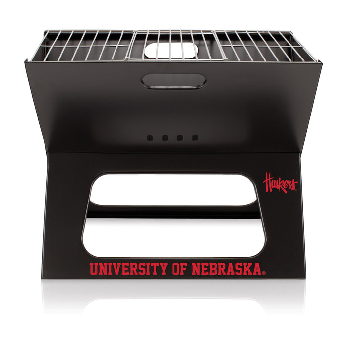 Signature HomeStyles Grills University of Nebraska NCAA Portable Charcoal BBQ Grill