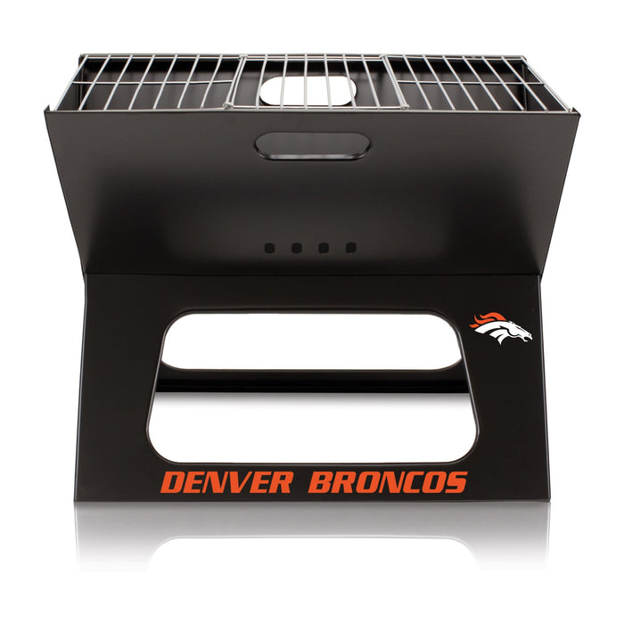 Signature HomeStyles Grills Denver Broncos NFL Portable Charcoal BBQ Grill