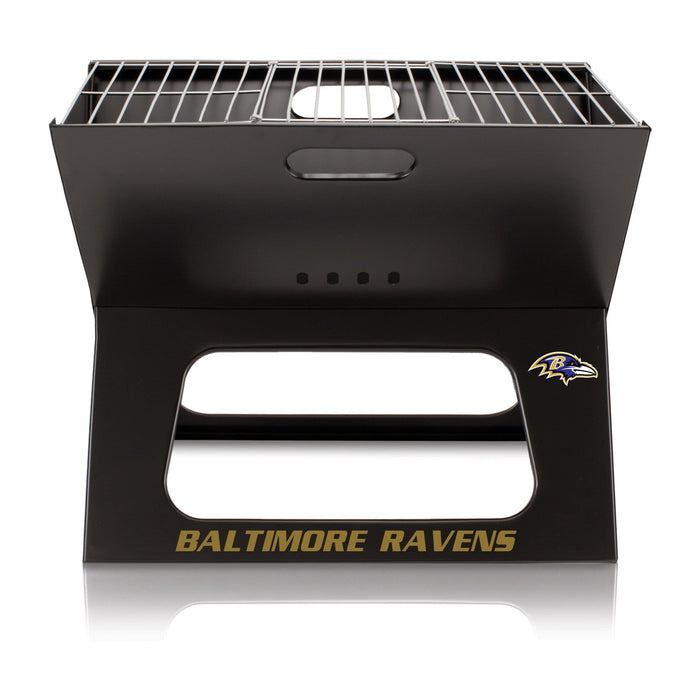 Signature HomeStyles Grills Baltimore Ravens NFL Portable Charcoal BBQ Grill