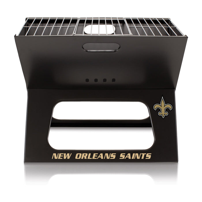 Signature HomeStyles Grills New Orleans Saints NFL Portable Charcoal BBQ Grill