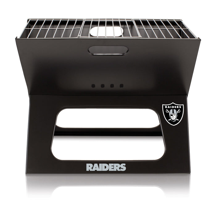 Signature HomeStyles Grills Las Vegas Raiders NFL Portable Charcoal BBQ Grill