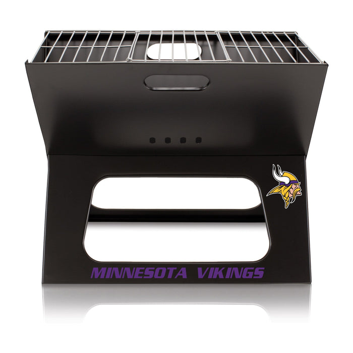 Signature HomeStyles Grills Minnesota Vikings NFL Portable Charcoal BBQ Grill