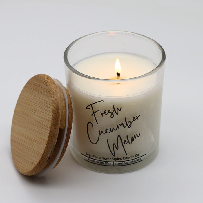 Signature HomeStyles Candle Co. Jar Candle Fresh Cucumber Melon Soy Candle