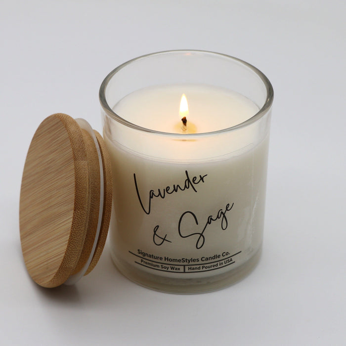 Signature HomeStyles Candle Co. Jar Candle Lavender & Sage Soy Candle