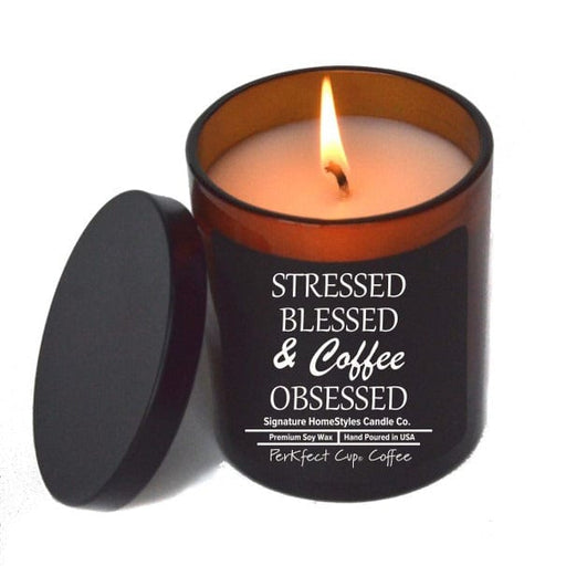 Signature HomeStyles Candle Co. Jar Candle Stress, Blessed and Coffee Obsessed Soy Candle