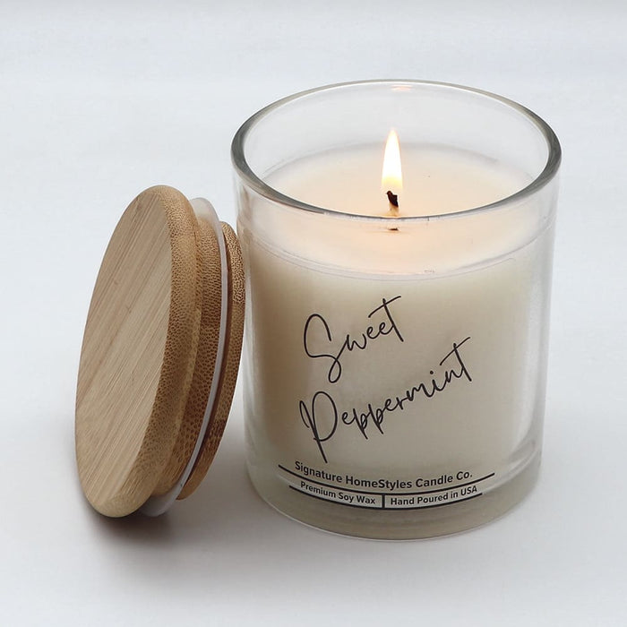 Signature HomeStyles Jar Candle Sweet Peppermint Soy Candle