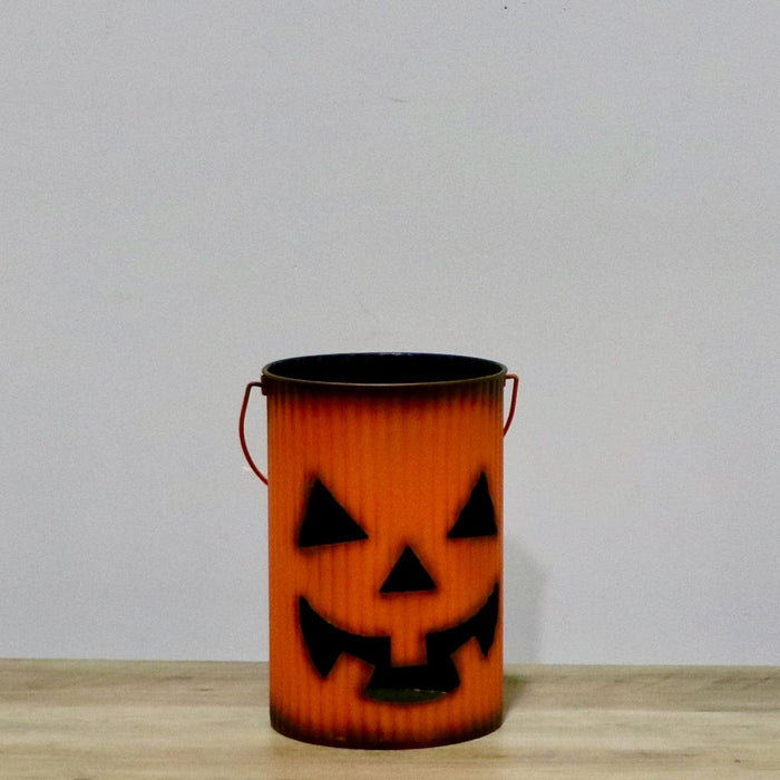 Signature HomeStyles Lanterns Small Metal Jack O Lantern Buckets