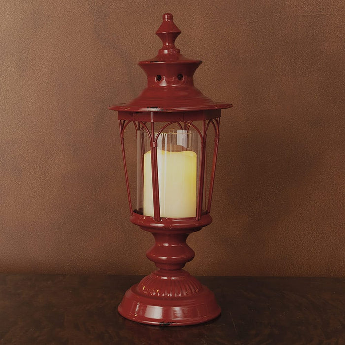 Signature HomeStyles Lanterns Red Metal Coach Light Lantern