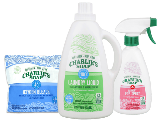 Charlie's Soap Laundry Detergent Charlie's Soap Liquid Soap Laundry Starter Bundle