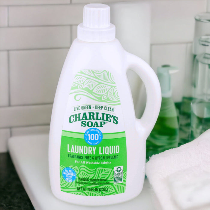 Charlie's Soap Laundry Detergent Charlie's Soap Natural Liquid Laundry Detergent- 100 Loads