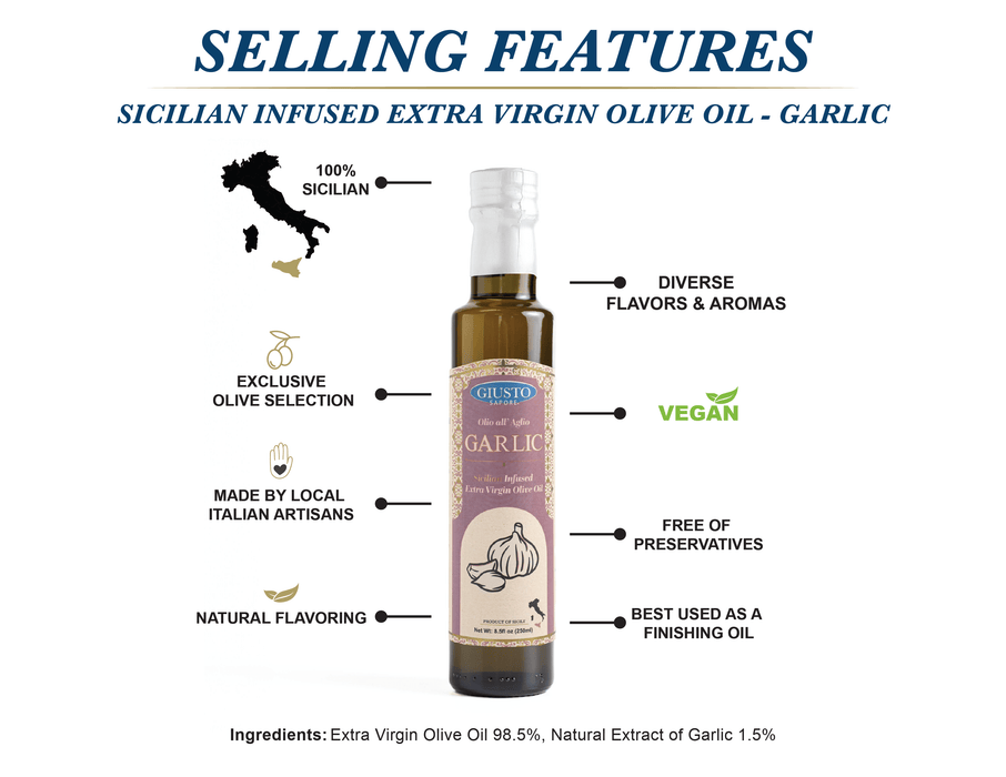 Signature HomeStyles Olive Oils Sicilian Garlic Infused Olive Oil