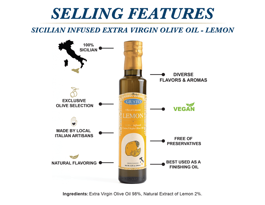 Signature HomeStyles Olive Oils Sicilian Lemon Infused Olive Oil