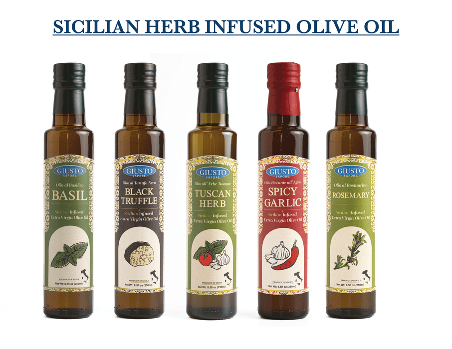 Signature HomeStyles Olive Oils Sicilian Olive Oils "Herb" Gift Set (5-Pack)