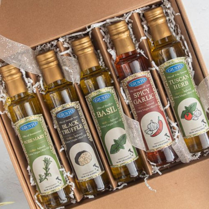 Signature HomeStyles Olive Oils Sicilian Olive Oils "Herb" Gift Set (5-Pack)