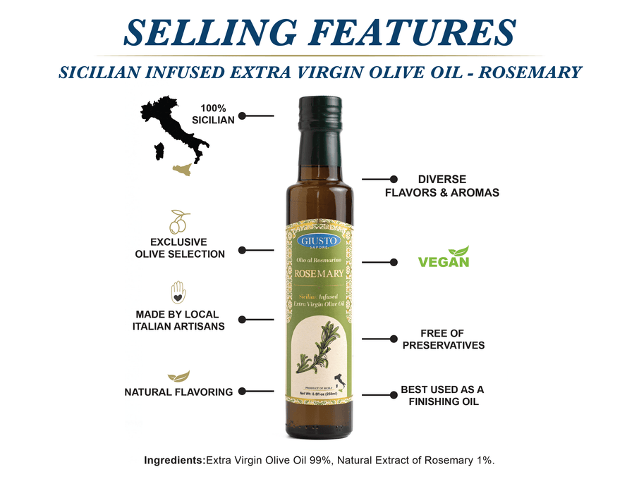 Signature HomeStyles Olive Oils Sicilian Rosemary Infused Olive Oil