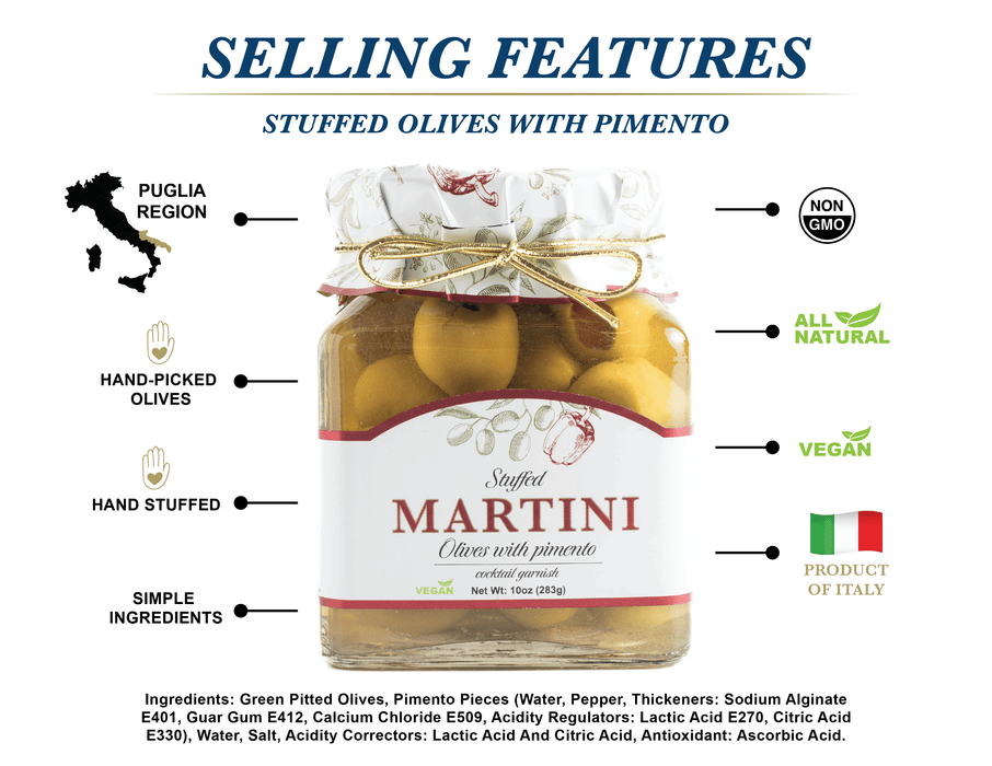 Signature HomeStyles Olives & Antipasti Martini Stuffed Olives