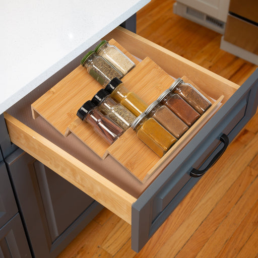 Signature HomeStyles Organizers Bamboo Spice Drawer Organizer