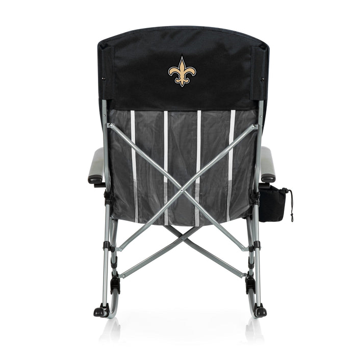 Signature HomeStyles Outdoor Chairs New Orleans Saints NFL Outdoor Rocking Chair