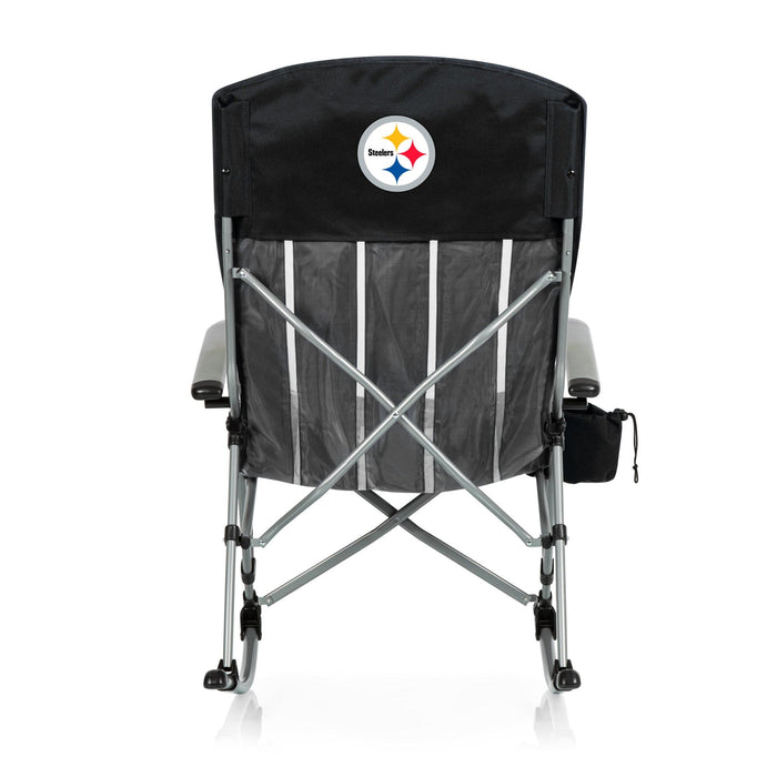 Signature HomeStyles Outdoor Chairs Pittsburgh Steelers NFL Outdoor Rocking Chair