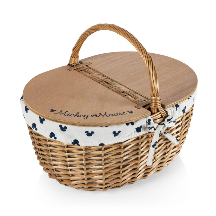 Signature HomeStyles Picnic Baskets Mickey Mouse - Country Picnic Basket- Cream & Navy