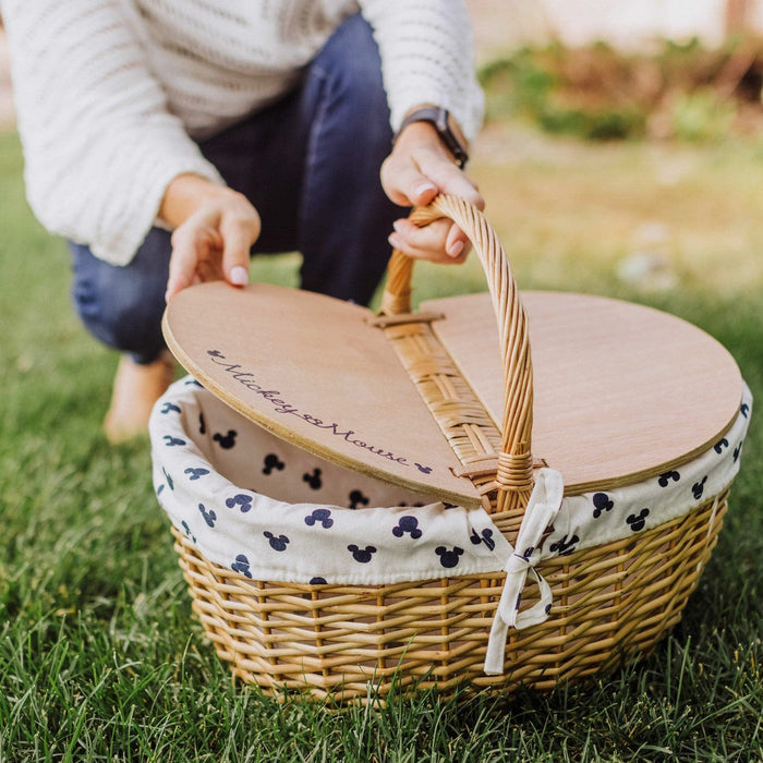 Signature HomeStyles Picnic Baskets Mickey Mouse - Country Picnic Basket- Cream & Navy