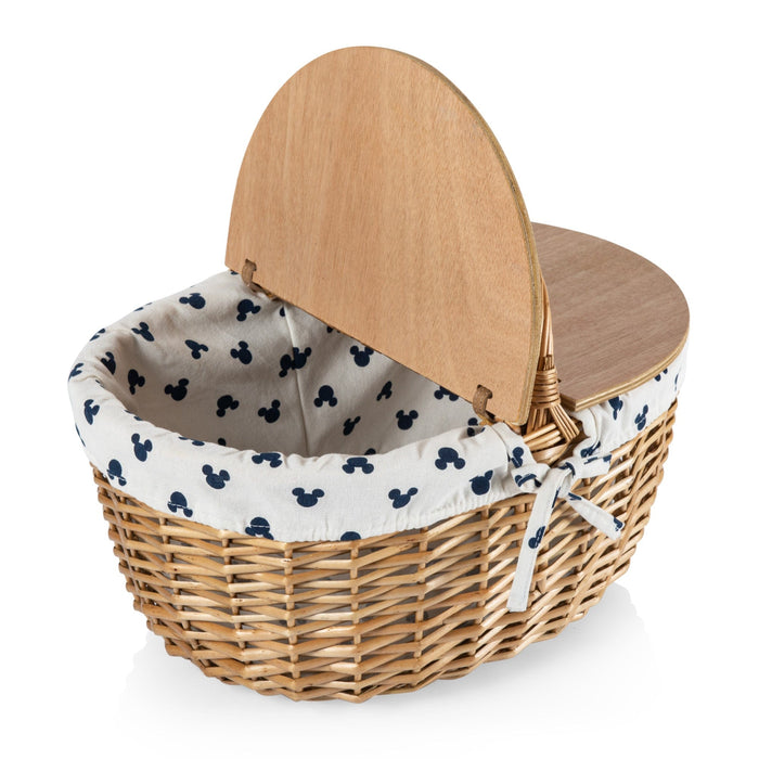 Signature HomeStyles Picnic Baskets Mickey Mouse - Country Picnic Basket- Cream & Navy