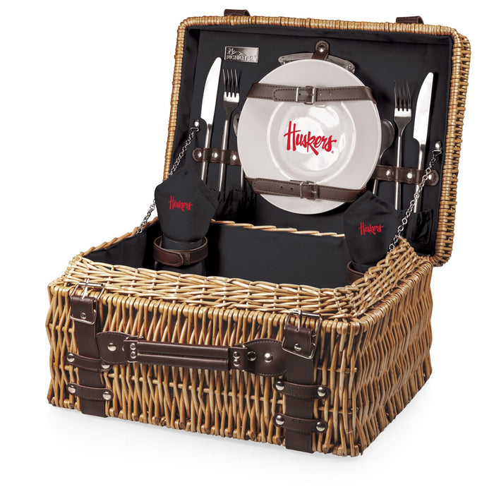 Signature HomeStyles Picnic Baskets University of Nebraska NCAA Champion Picnic Basket