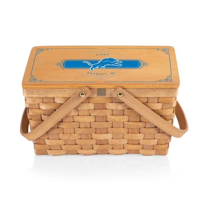 Signature HomeStyles Picnic Baskets Detroit Lions NFL Poppy Picnic Basket- Beige