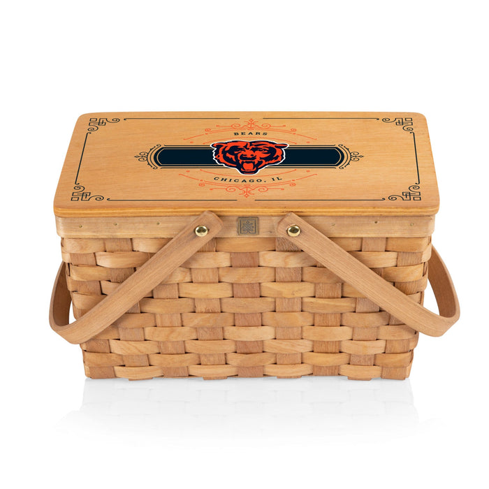 Signature HomeStyles Picnic Baskets Chicago Bears NFL Poppy Picnic Basket- Beige