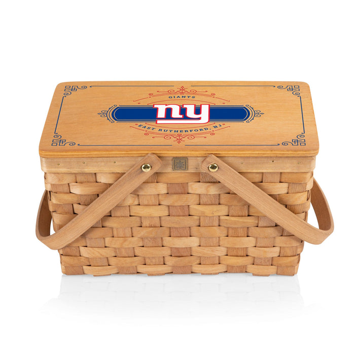 Signature HomeStyles Picnic Baskets New York Giants NFL Poppy Picnic Basket- Beige