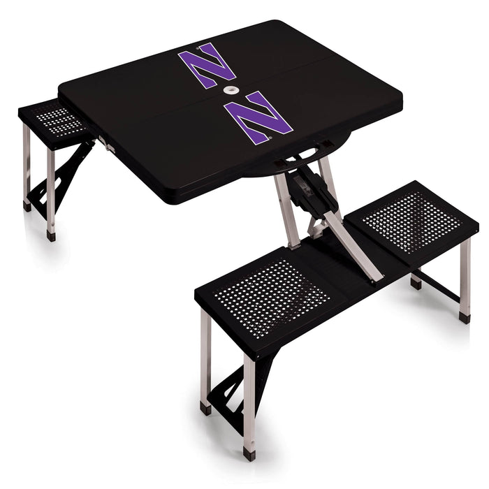 Signature HomeStyles Picnic Tables Northwestern University NCAA Portable Folding Picnic Table