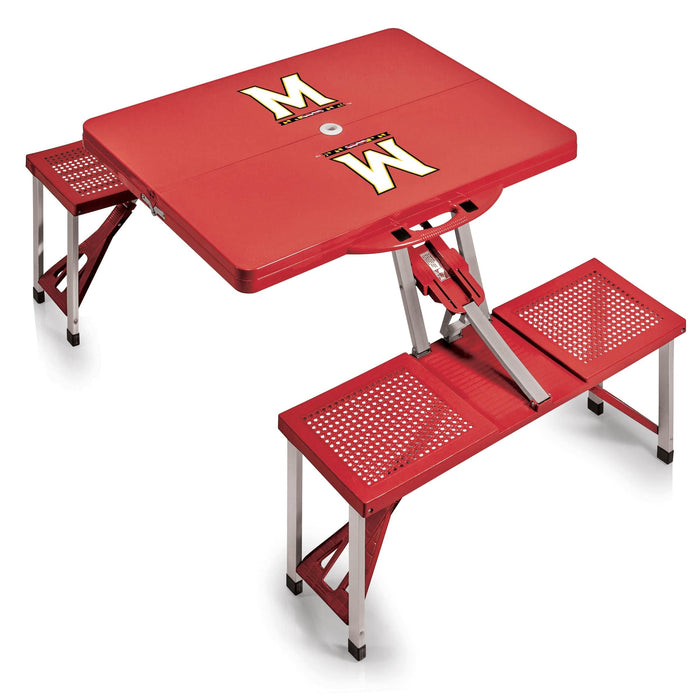 Signature HomeStyles Picnic Tables University of Maryland NCAA Portable Folding Picnic Table