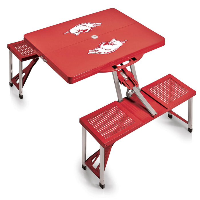 Signature HomeStyles Picnic Tables University of Arkansas NCAA Portable Folding Picnic Table