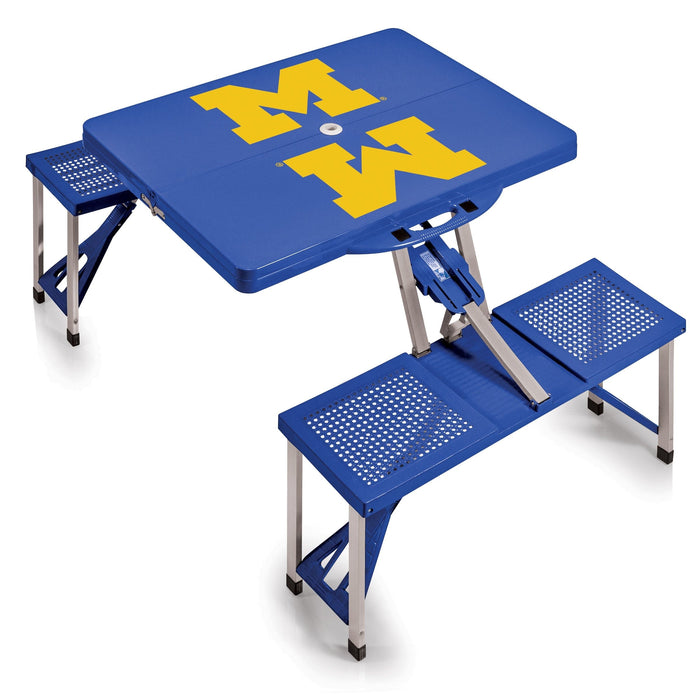 Signature HomeStyles Picnic Tables University of Michigan NCAA Portable Folding Picnic Table