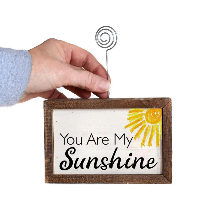 Signature HomeStyles Picture Frames You are My Sunshine Wood Photo Block