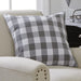 Signature HomeStyles Pillow Covers Gray Buffalo Check 18" Pillow Cover